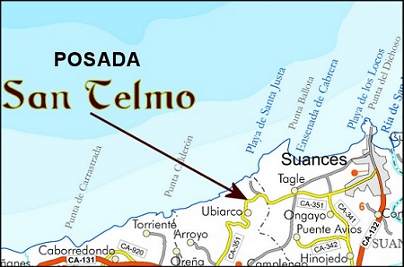 Posada San Telmo_Maps of Cantabria: Ubiarco