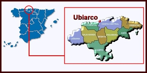 mapa de Cantabria: situacin geogrfica de Ubiarco